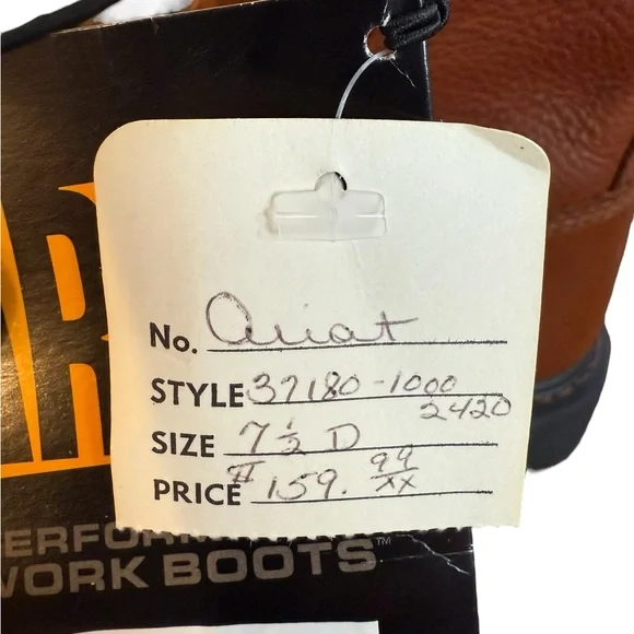Ariat Cascade 8 Waterproof Boots Sunshine Wildcat Women’s Size 9 Mens Sz 7.5